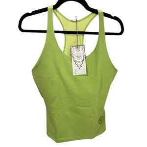 PrAna Green Erin Tank Top Fitted Two Toned Size XL NWT